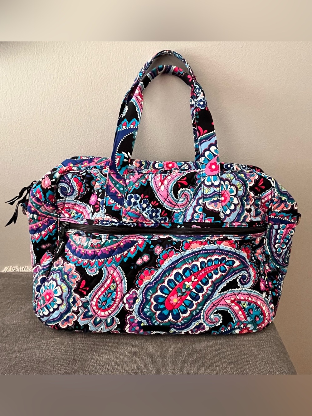 Vera Bradley Medium Traveler Bag Tote Haymarket Paisley New Without Tag